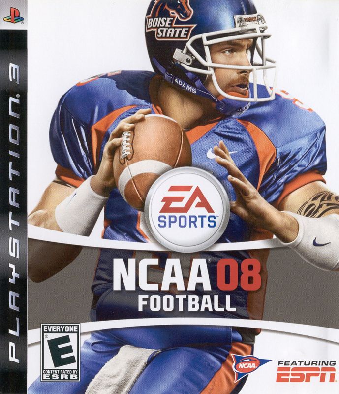 NCAA Football 08 box art for Playstation 3